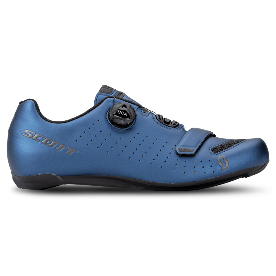 Scott Road Comp Boa Landevejssko Metallic Blue/Black
