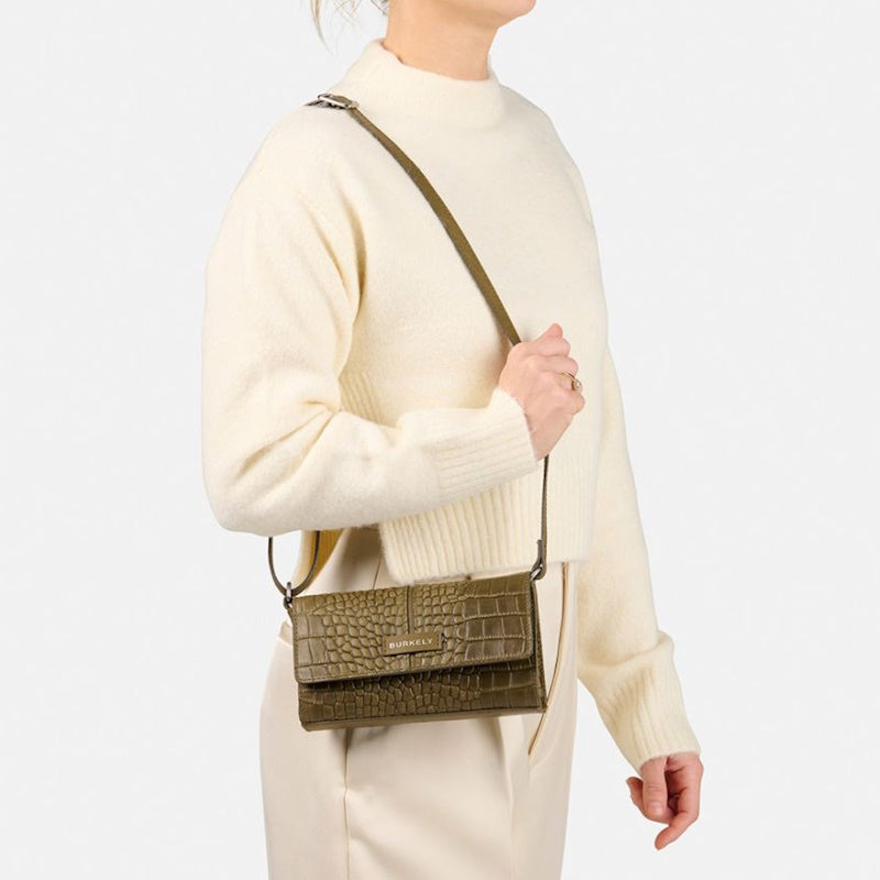 Burkely Cool Colbie Crossbody Flap Bag Olive