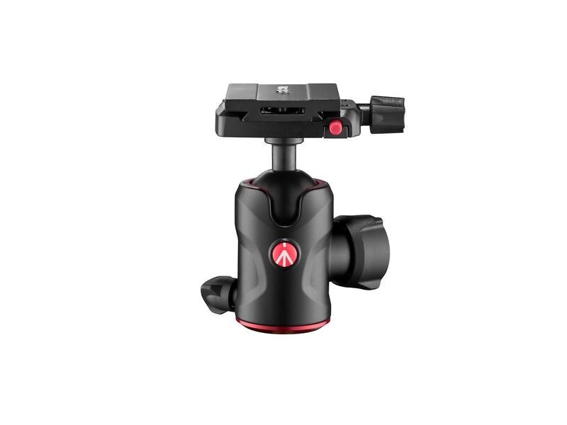 Manfrotto Kugelkopf MH496 Kugelkopf mit drei Wasserwaagen für eine perfekte Ausrichtung