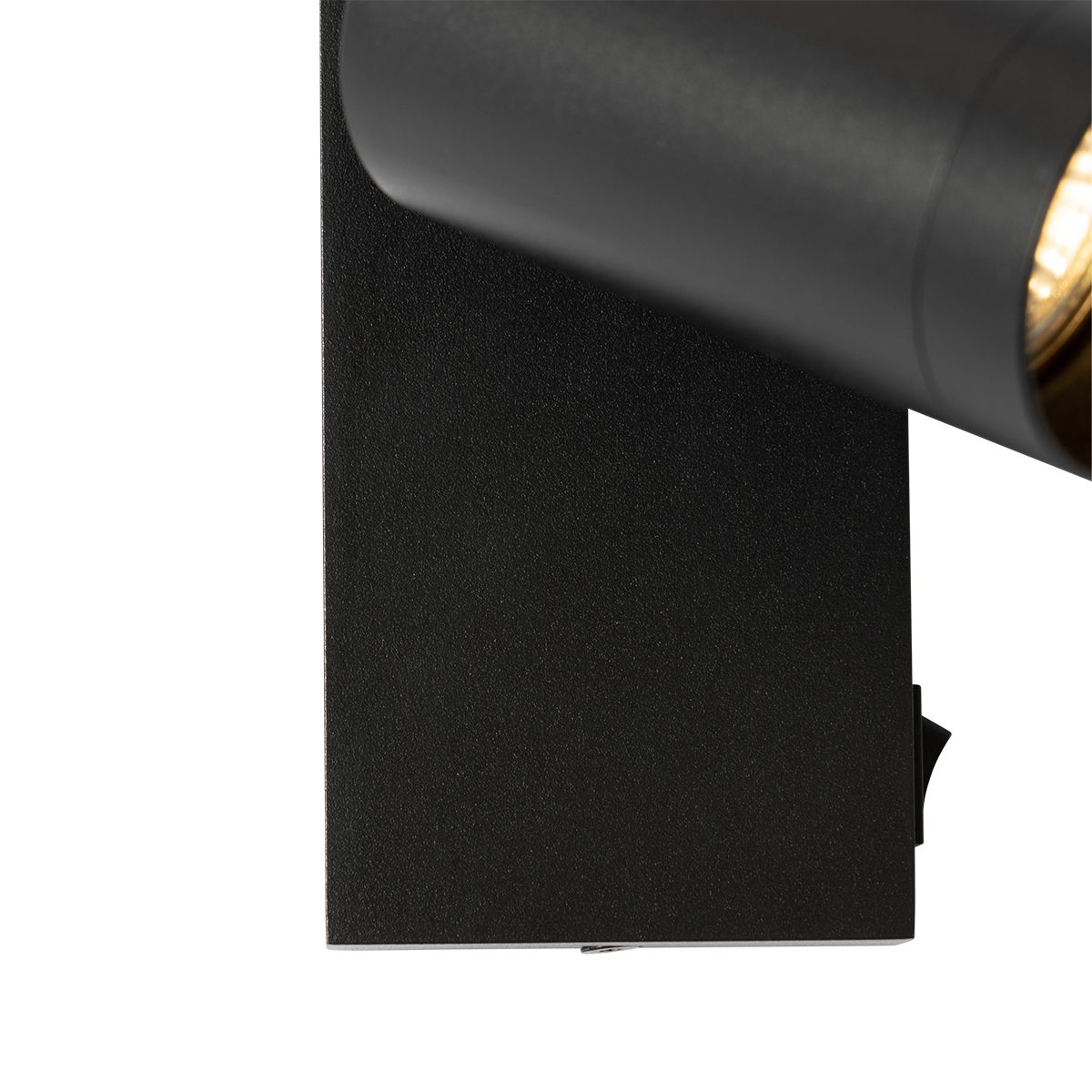 Smart wandlamp zwart verstelbaar met schakelaar incl. Wifi GU10 50mm - Jeana Luxe