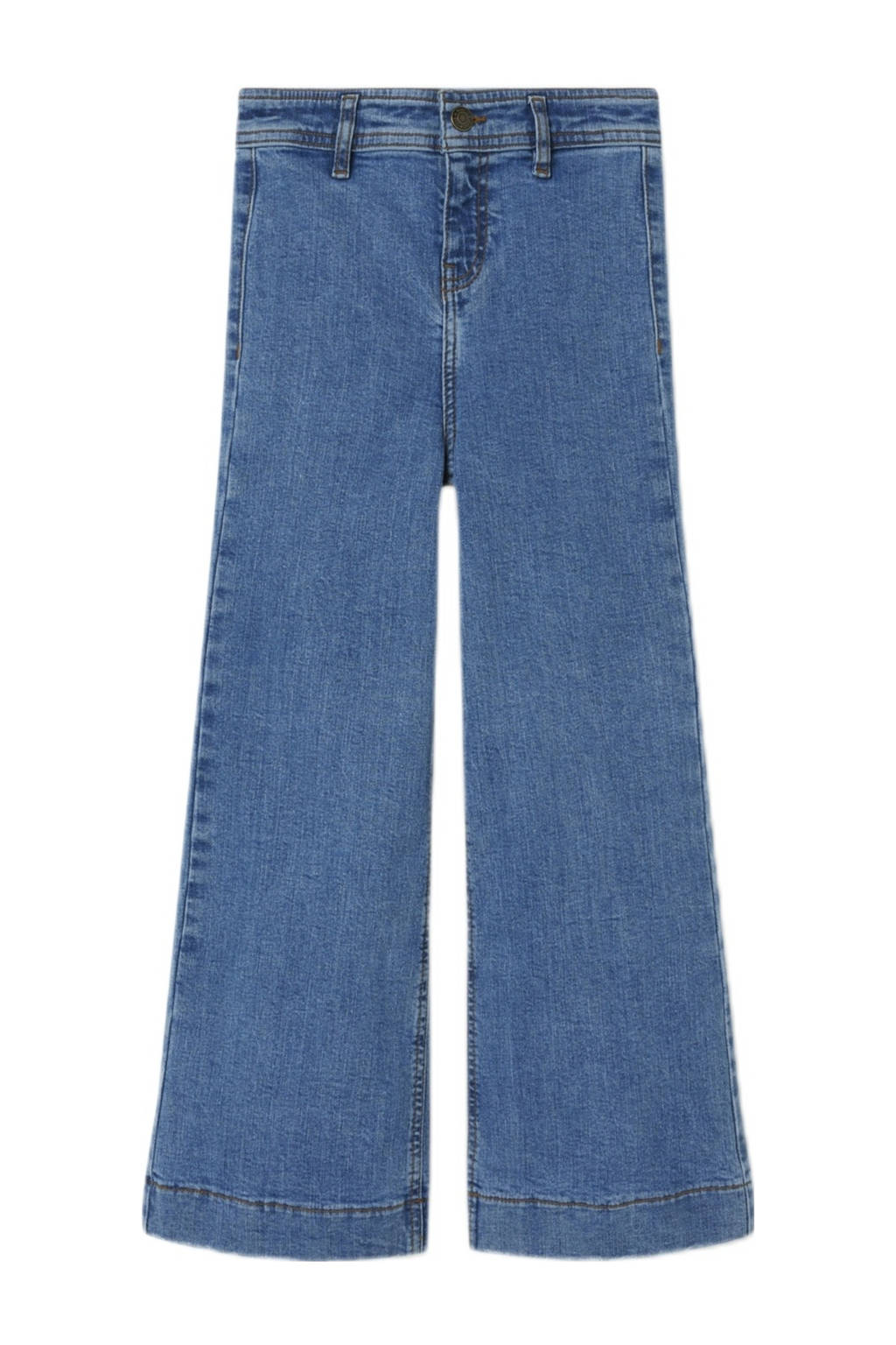NAME IT high waist wide leg jeans NKFSALLI X medium blue denim