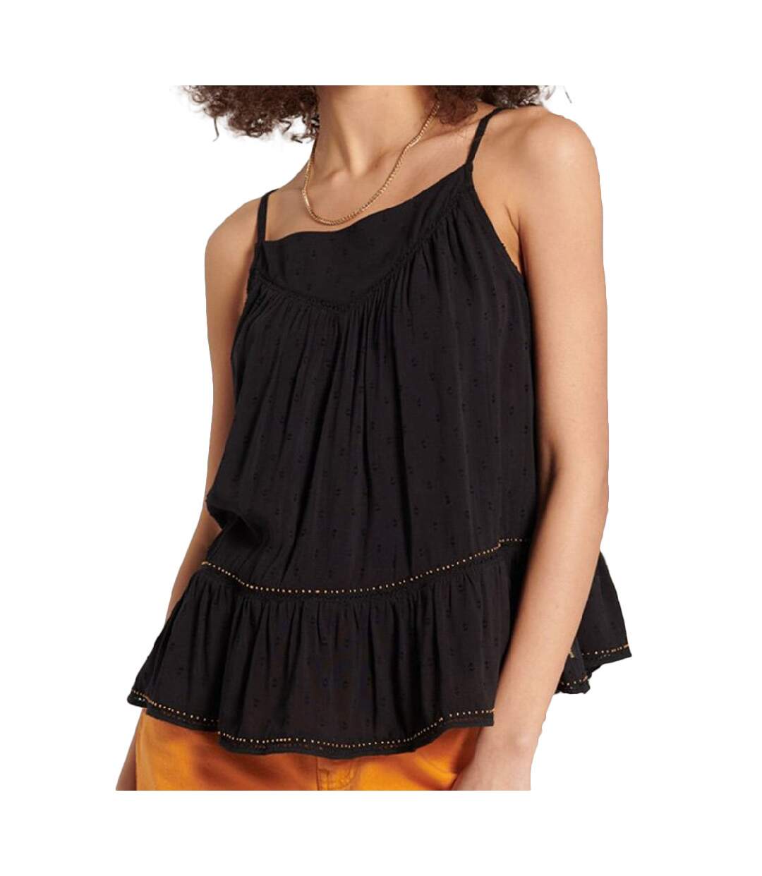 Débardeur Noir Femme Superdry Ameera