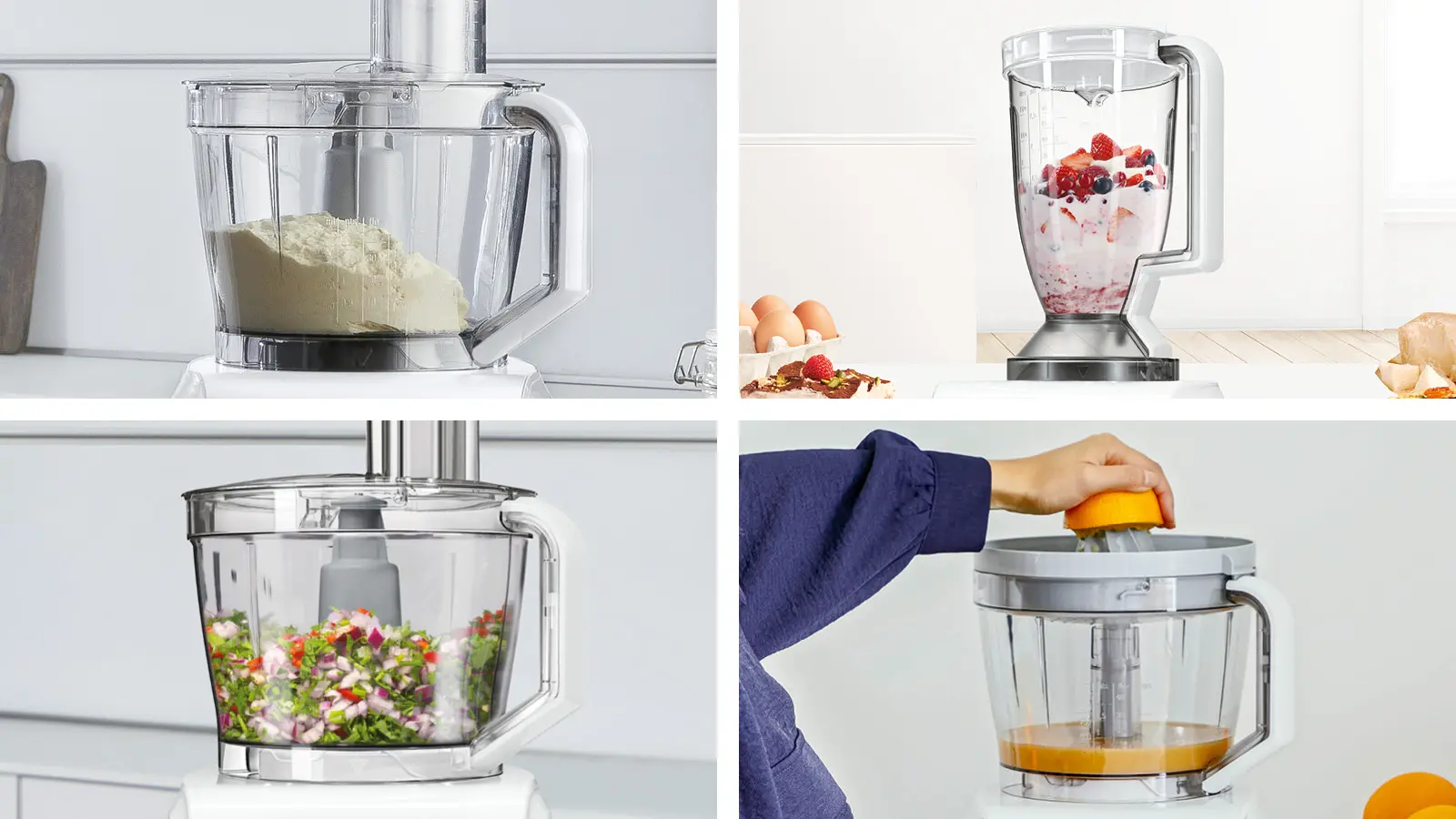 Food processor MultiTalent 8 1100 W Wit, Wit MC812W620