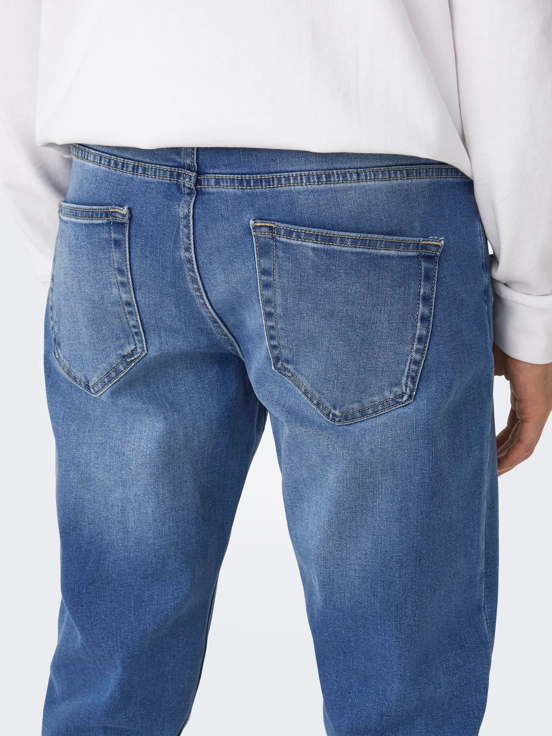 ONSWEFT Mittlere Taille Normal geschnitten Jeans Medium Blue Denim