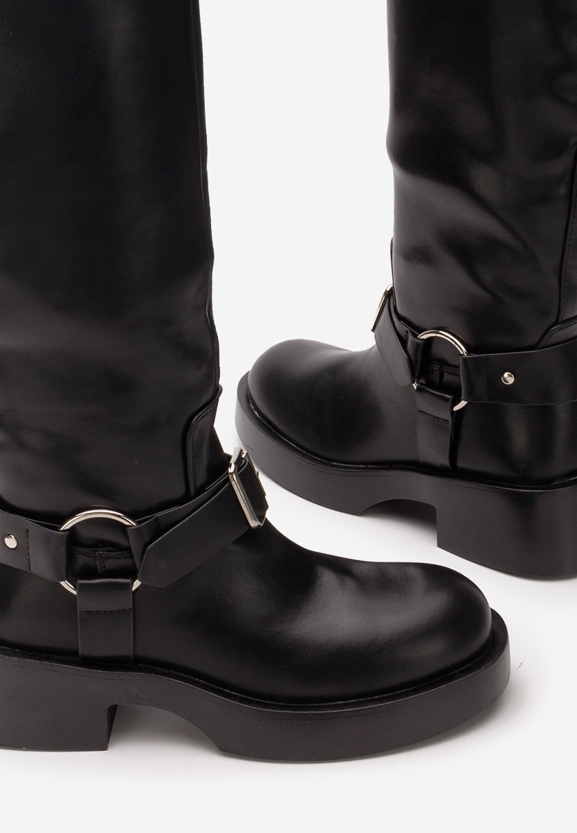 Bottes hautes femme noires Delois