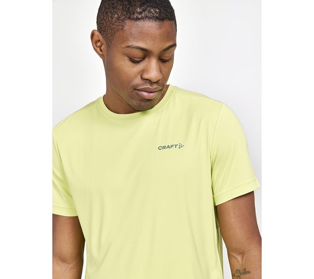 Craft Core Essence Hardloopshirt Korte Mouwen Geel Heren