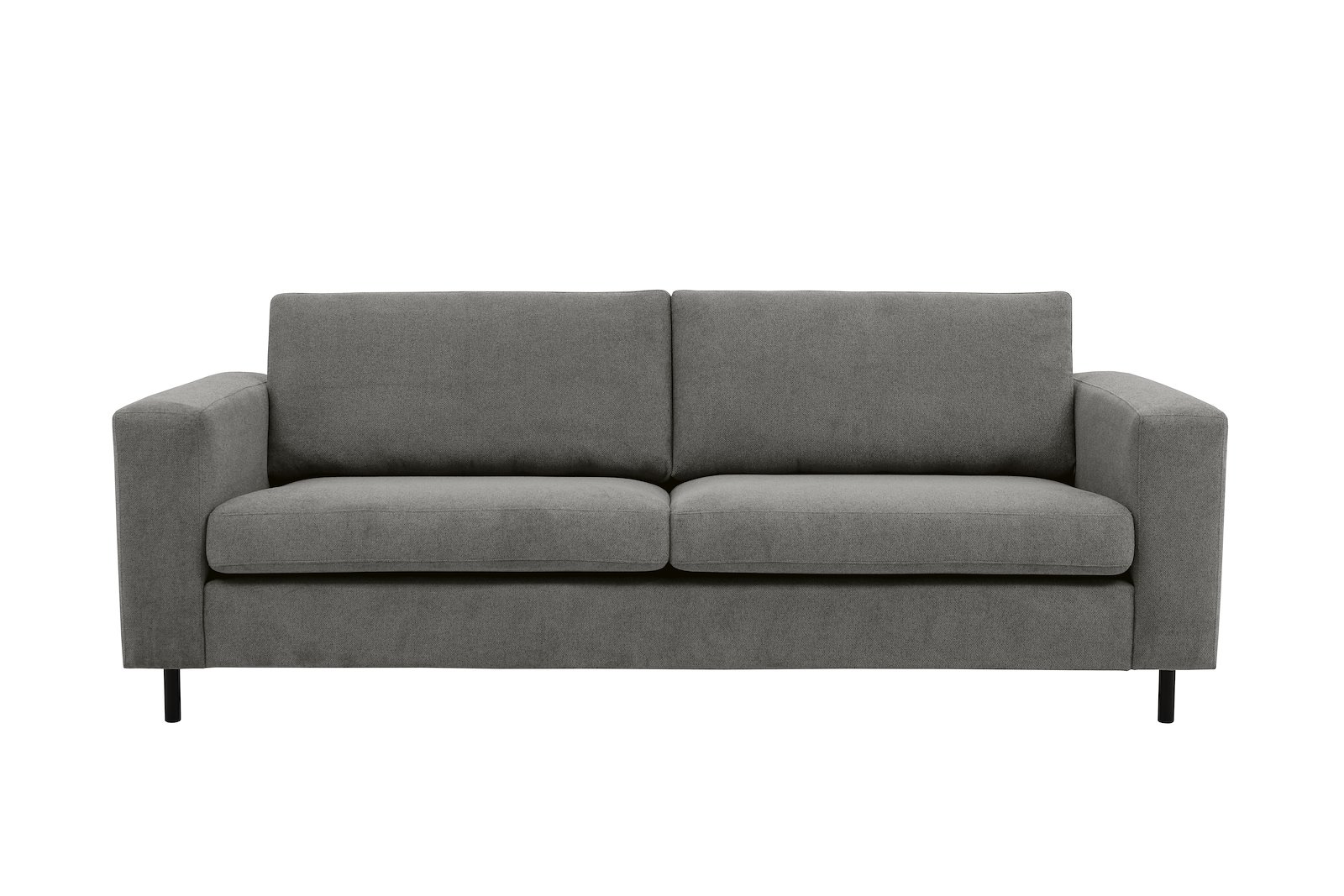 Viken 3-seter Tekstil Brooklyn 3 Grey. Arm A, Ben 1 . Skumkomfort