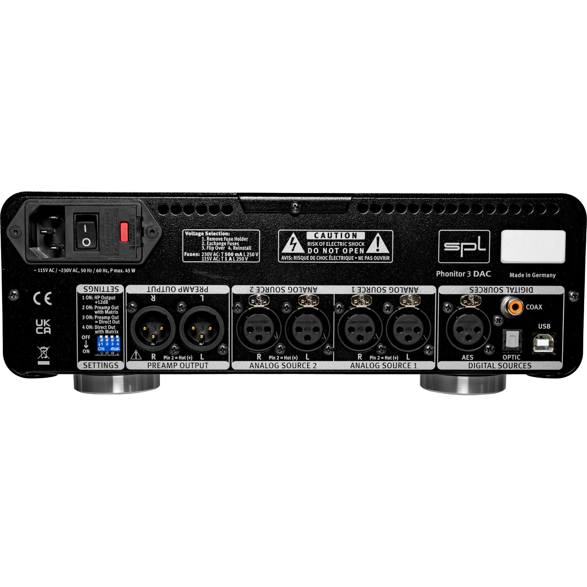 SPL Phonitor 3 DAC hoofdtelefoonversterker en DAC