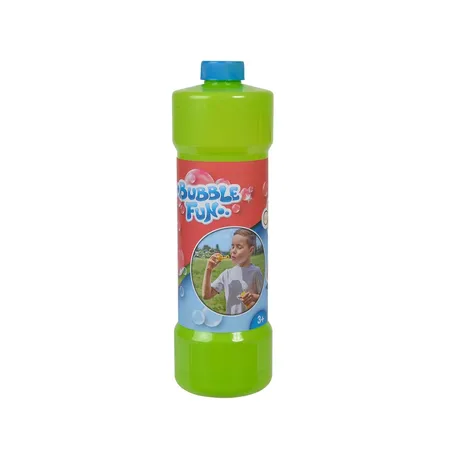 Simba Bubble Fun Seifenblasen Flasche, 1 Liter, 1 Stück, 3-fach sortiert