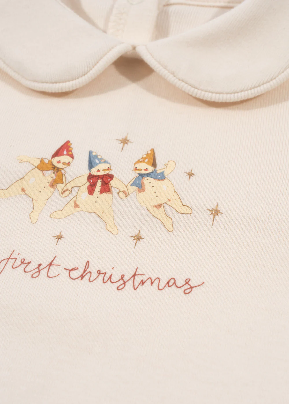 Min første jul heldragt - antique white - 3M