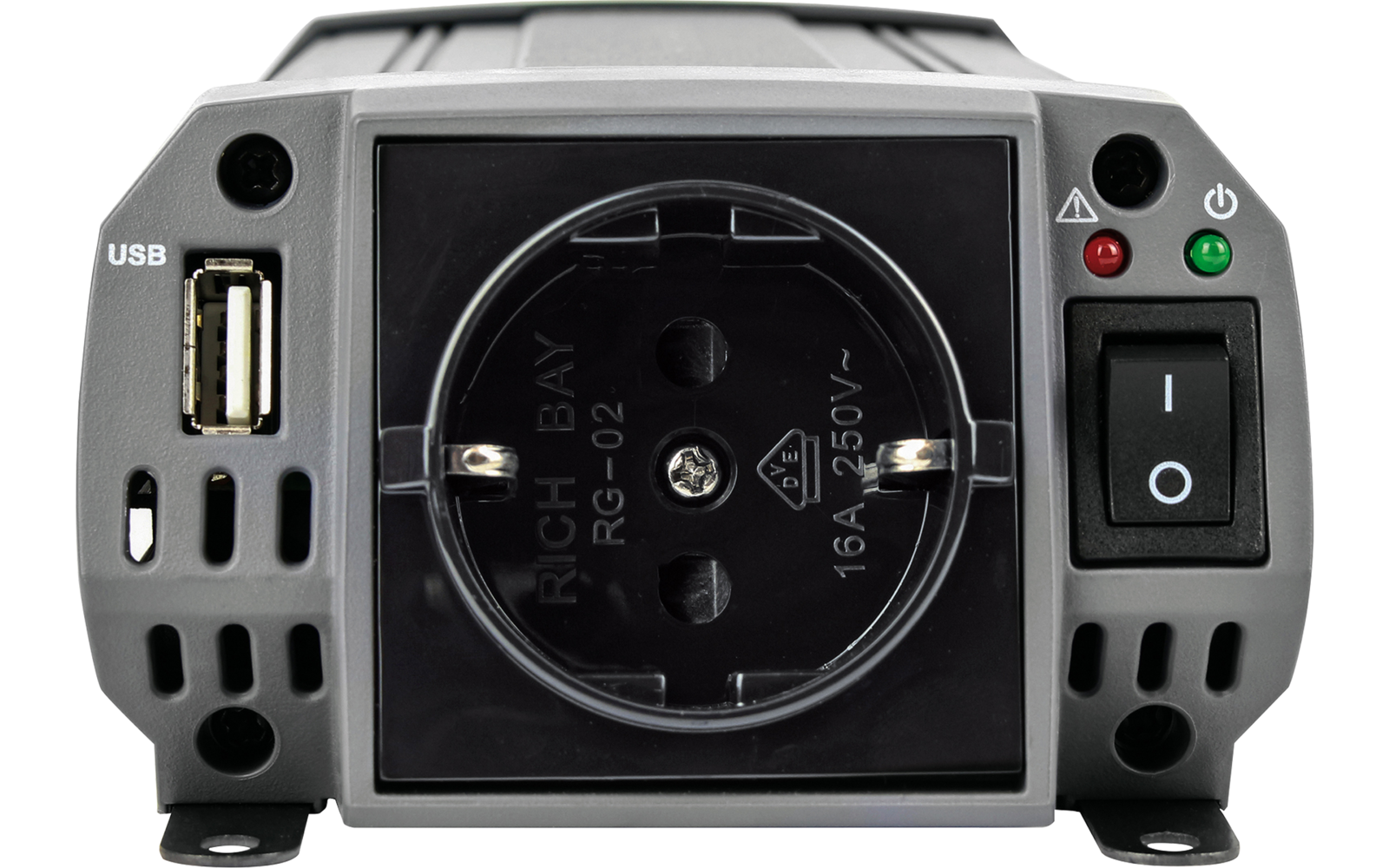 ProUser Wechselrichter Reine Sinuswelle mit USB Lader 12 V auf 230 V  20 A 200 W