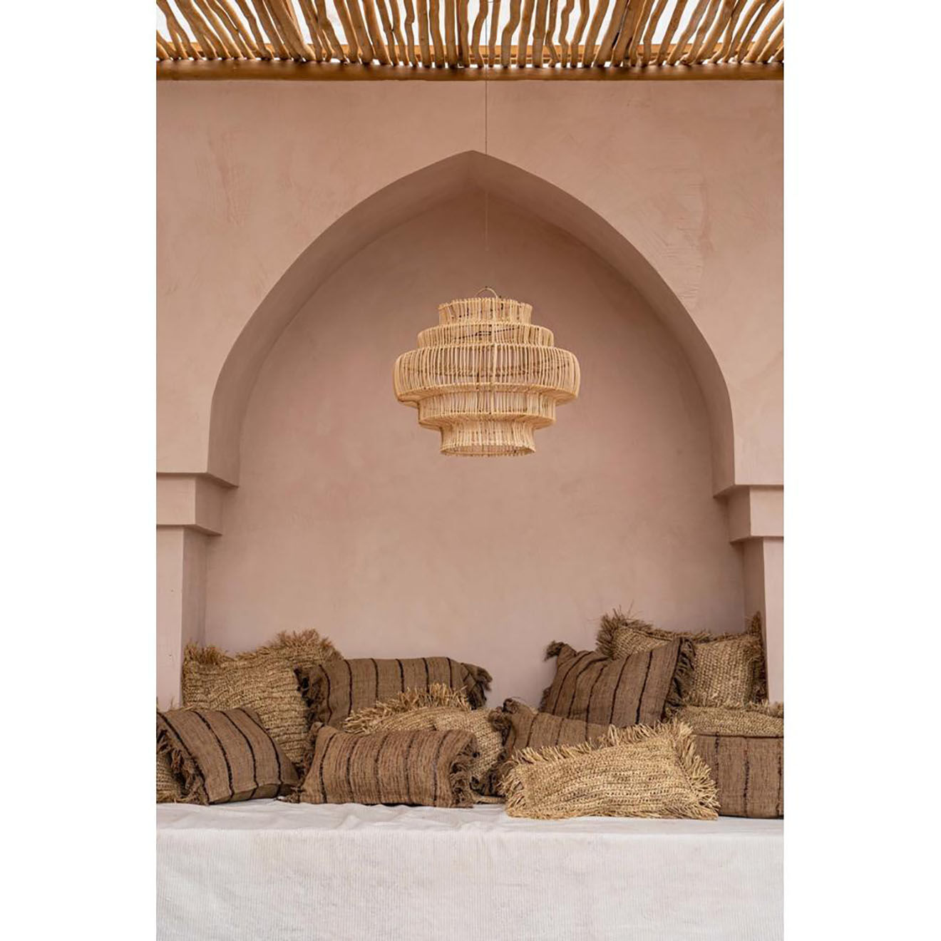 Bazar Bizar Housse de coussin Oh My Gee beige/noir - 40x40 cm