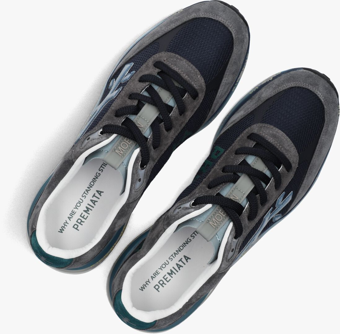 grijze premiata lage sneakers moerun