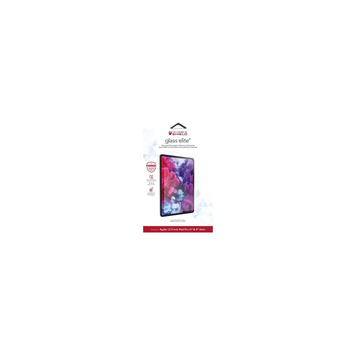 ZAGG InvisibleShield iPad Pro 12.9 2018/2020/2021 Skjermbeskytter Glass Elite+