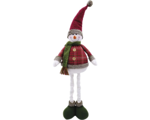 Lafiora decoratief sneeuwpopbeeldje, 95 cm hoog
