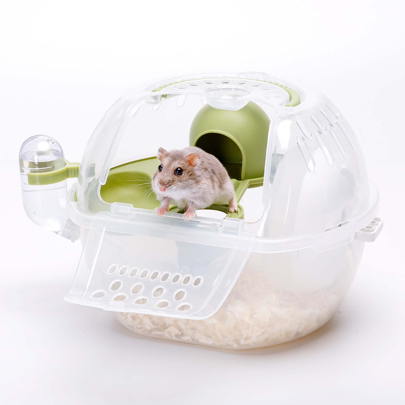Nobleza - Gaiola de Transporte para Pequenos Animais, Gaiola Portátil para Hamster, Recipiente para Transporte de Coelhos, Transportadora para Animais de Estimação com Grades de Ventilação, Alça Confortável (C27*L20,5*A17CM)