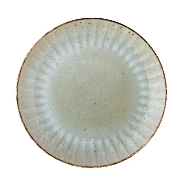 Bloomingville - Fleur Teller, Ø 27 cm, natur