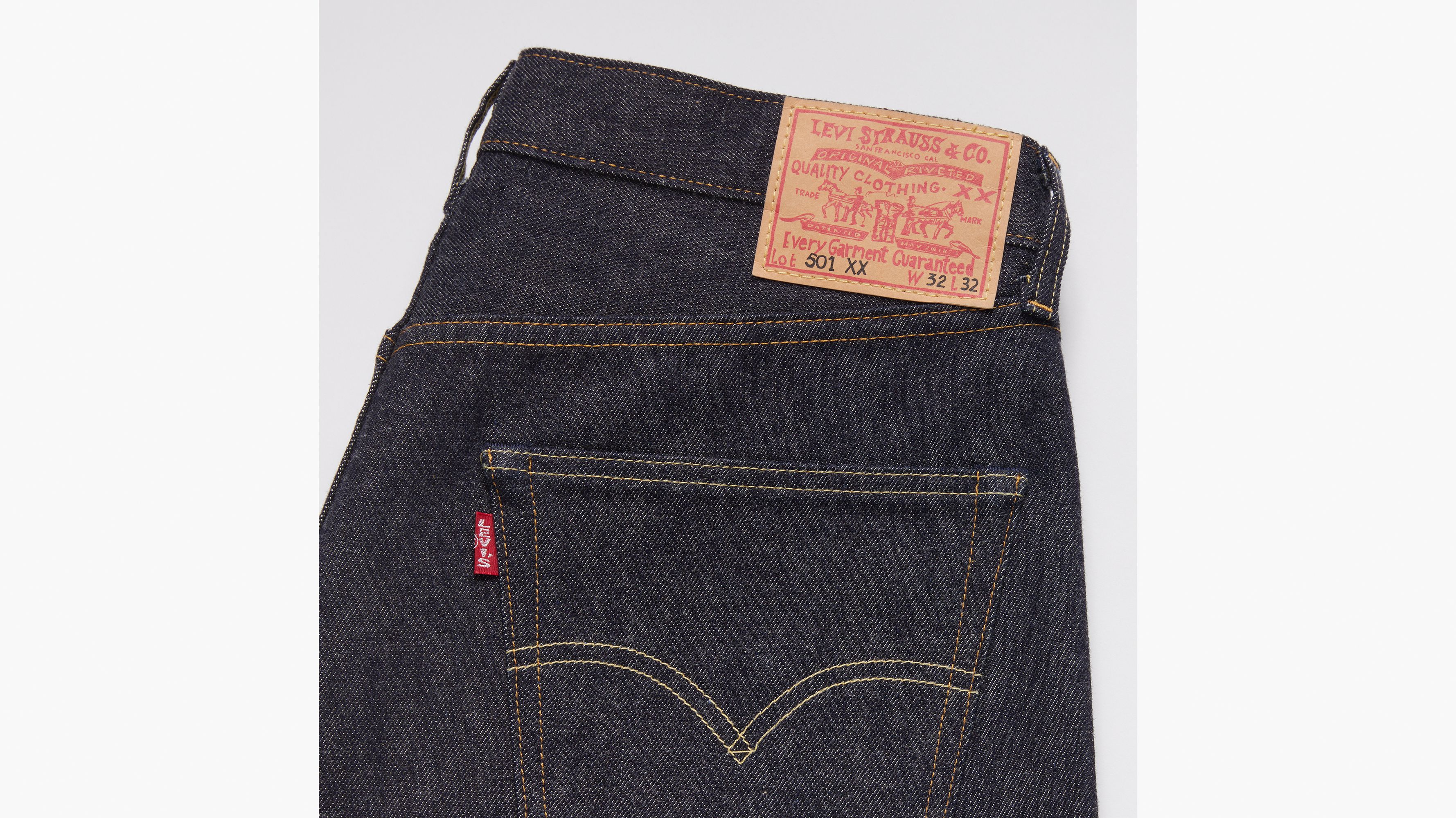 Jean 501® 1955 Levi's® Vintage Clothing - Hand Drawn - Bleu