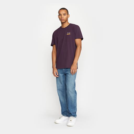 Revolution Printet T-shirt, Purple, XL