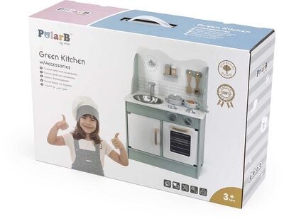 PolarB Lekekjøkken med Tilbehør, Mint