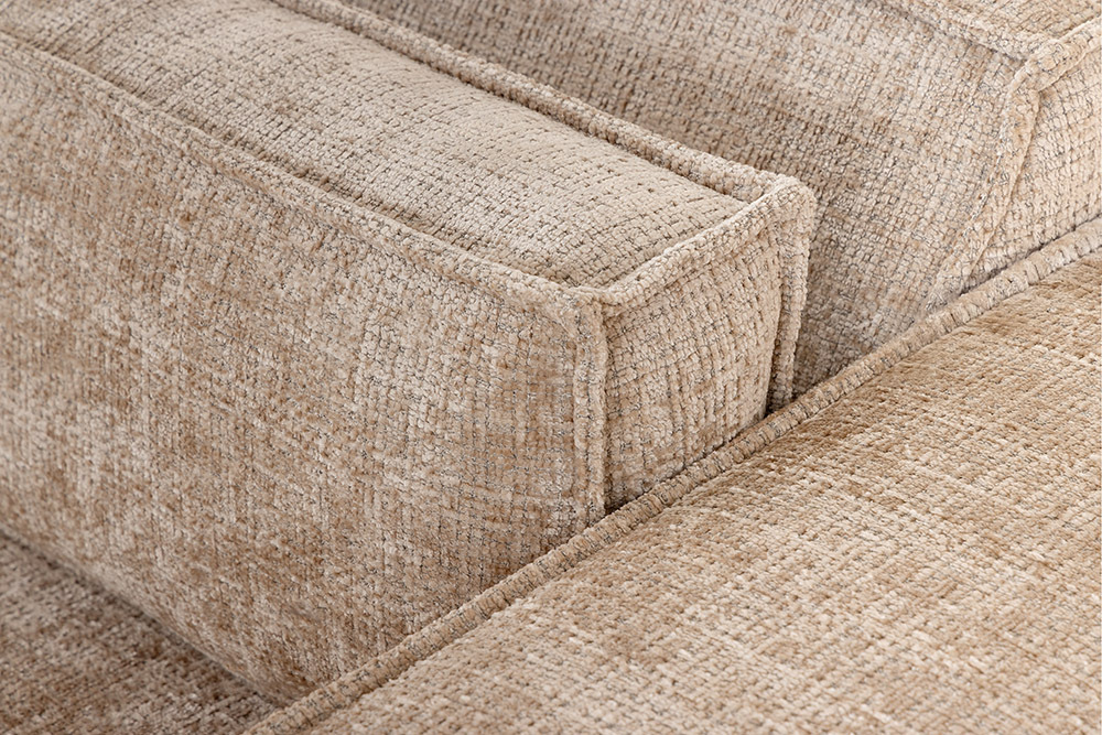 Design 3-Sitzer Sofa BOSSA NOVA 260cm greige Chenille XXL-Couch