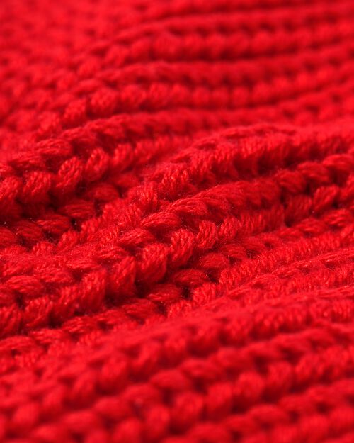 pull enfant en maille rayé rouge