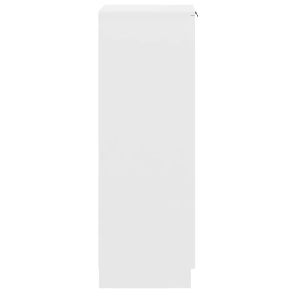 vidaXL - Schoenenrek - Wit - Bewerkt hout