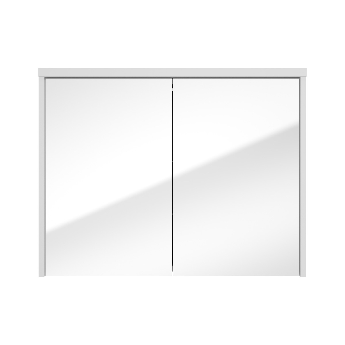 Fontana Basic spiegelkast 80cm met 2 deuren wit mat