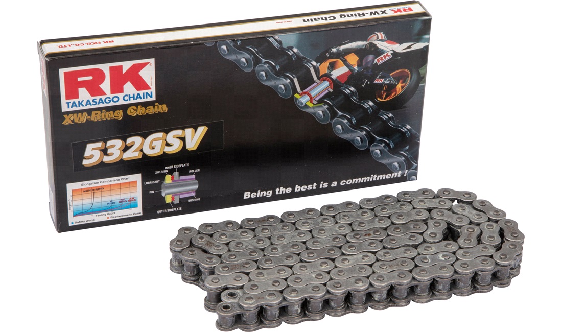 Kæde RK 532GSV XW-ring 116 led