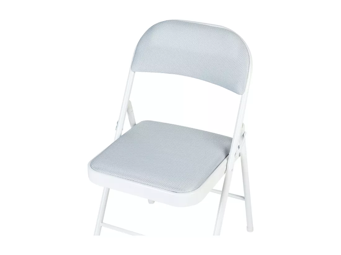 Lot de 4 chaises pliantes SPARKS Gris clair