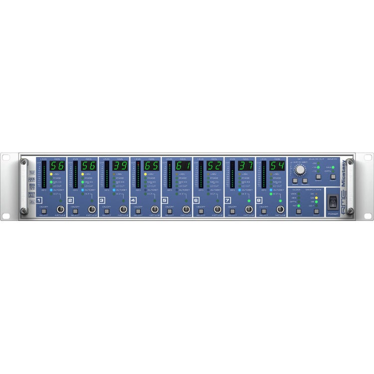 RME Micstasy 8 kanaals voorversterker en AD converter