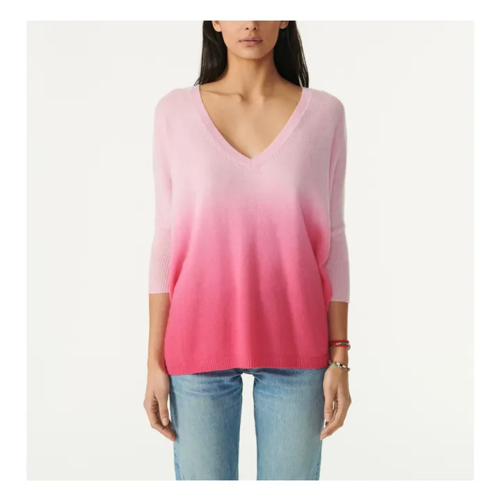 Kujten Pull Minie Dye Cachemire | Rose bonbon