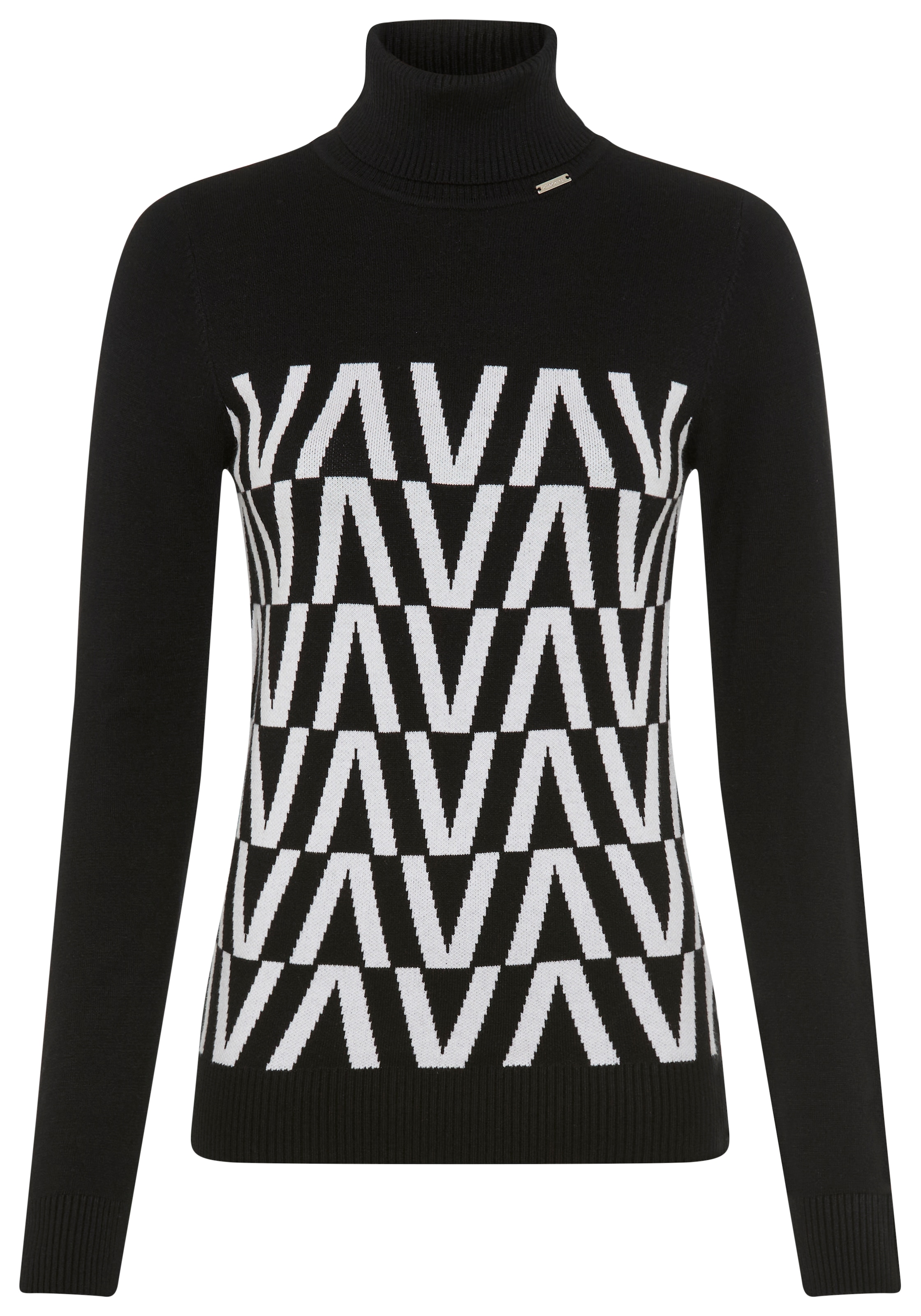 Bruno Banani Stehkragenpullover , in grafischem Strickmuster - NEUE KOLLEKTION