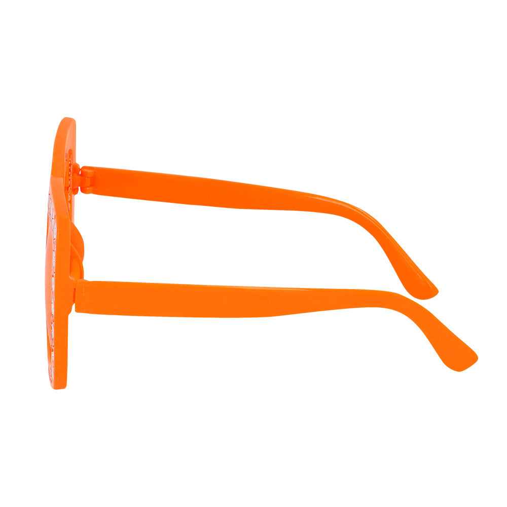 Oranje Bril Glitters