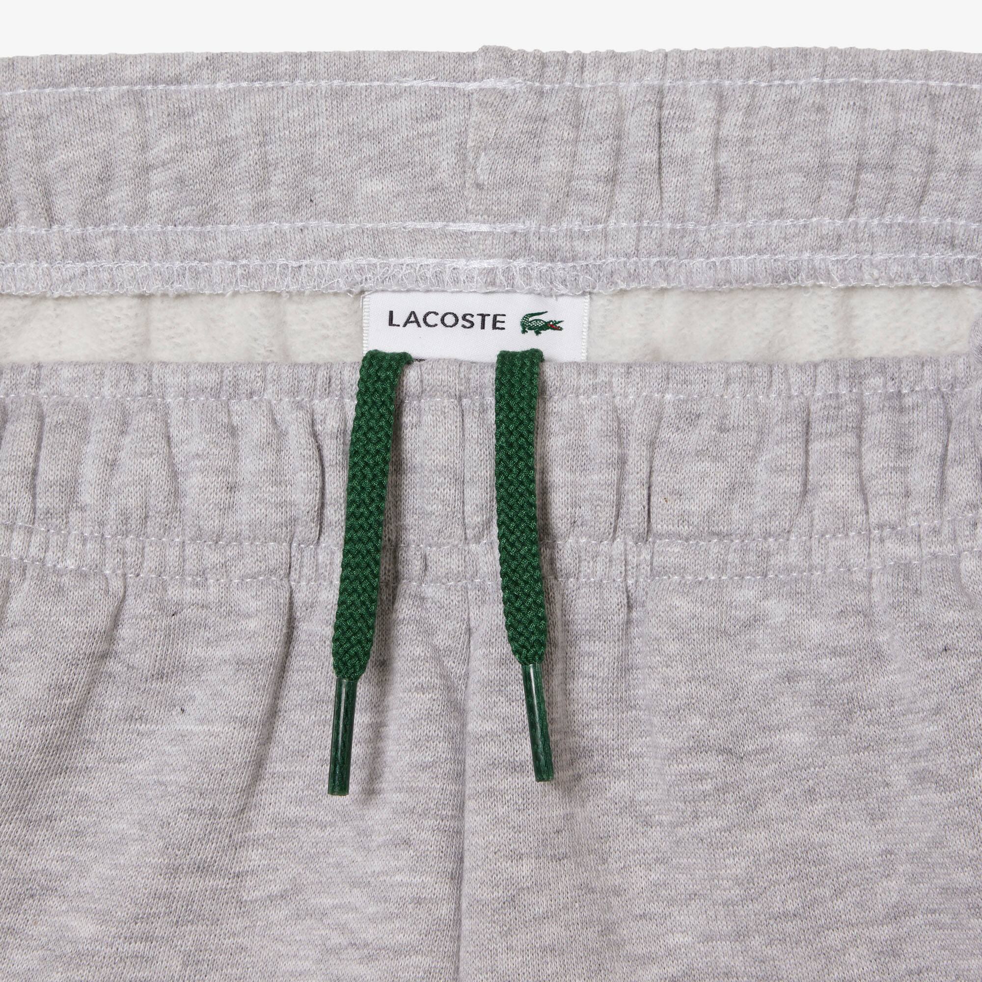 Kinder LACOSTE Shorts aus aufgerautem Bio-Baumwoll-Fleece Hosen - Grau - Lacoste - Kinder