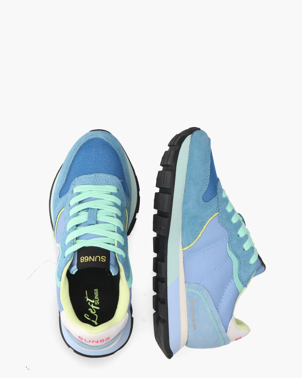 SUN68 Ally Color Explosion Blauw Damessneakers