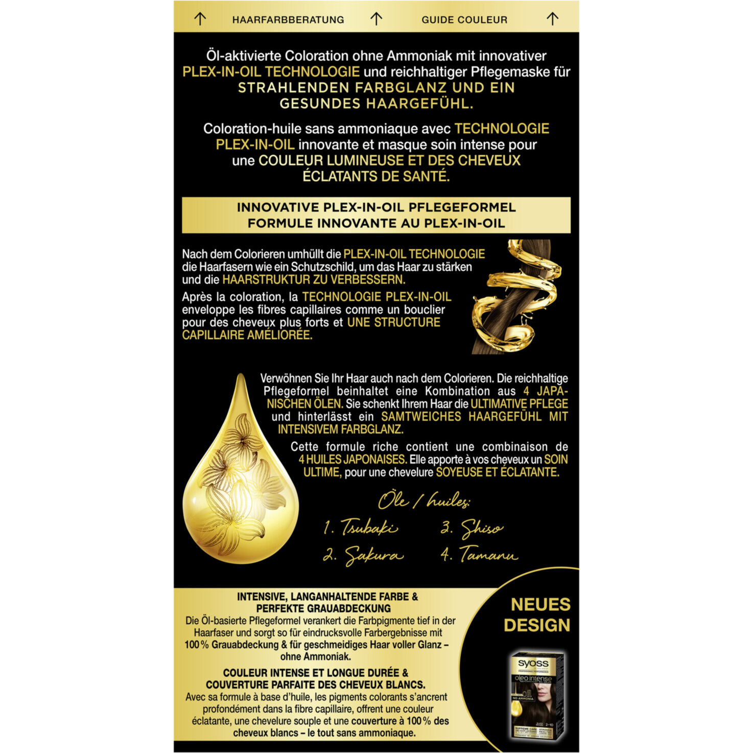 Syoss Oleo Intense Permanente Öl-Coloration 2-10 Schwarzbraun