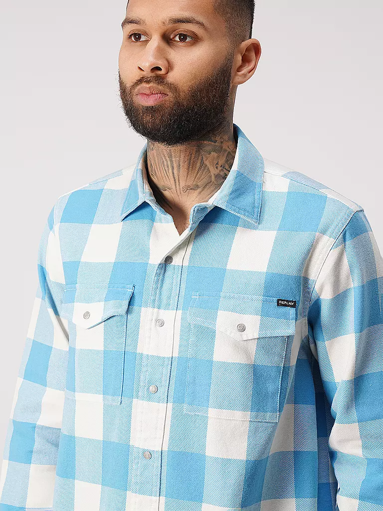 REPLAY Overshirt  türkis