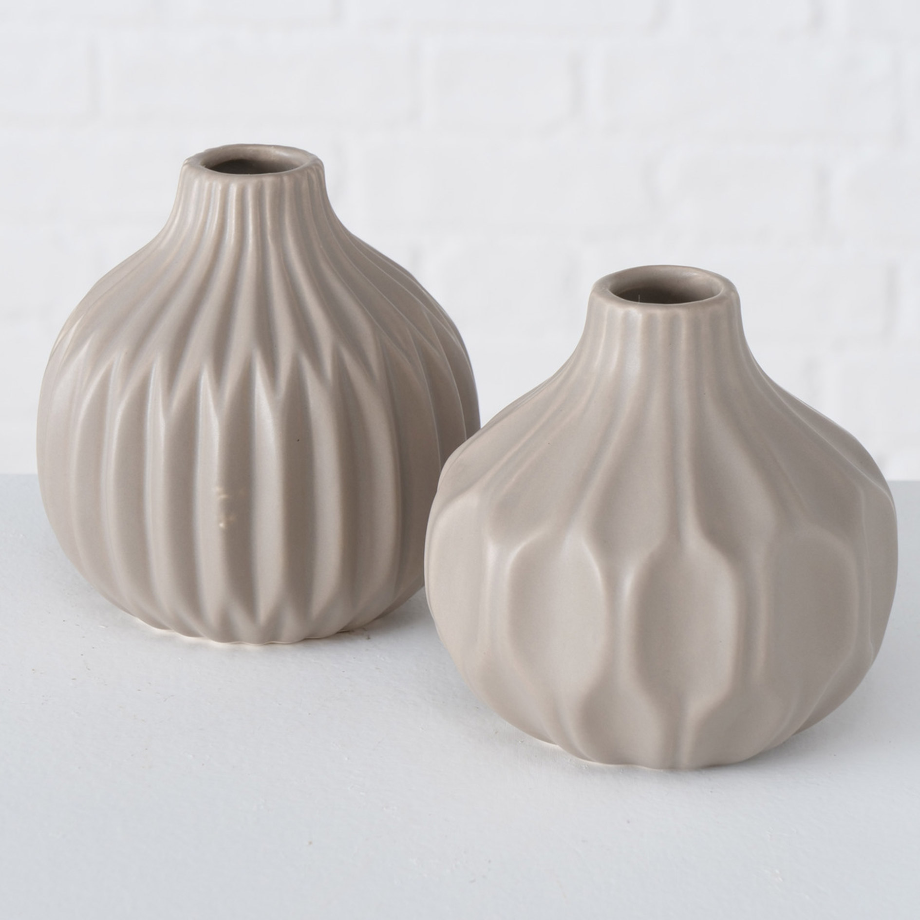 Vase - creem matt - sortiert - Steingut