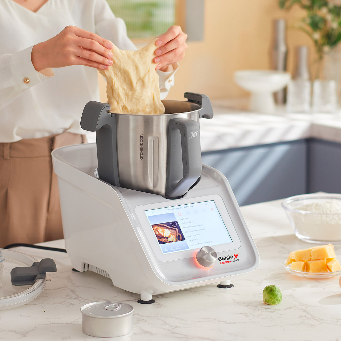 Kitchencook Robot Cuiseur connecté Cuisio multifonction multicolore - 3 L