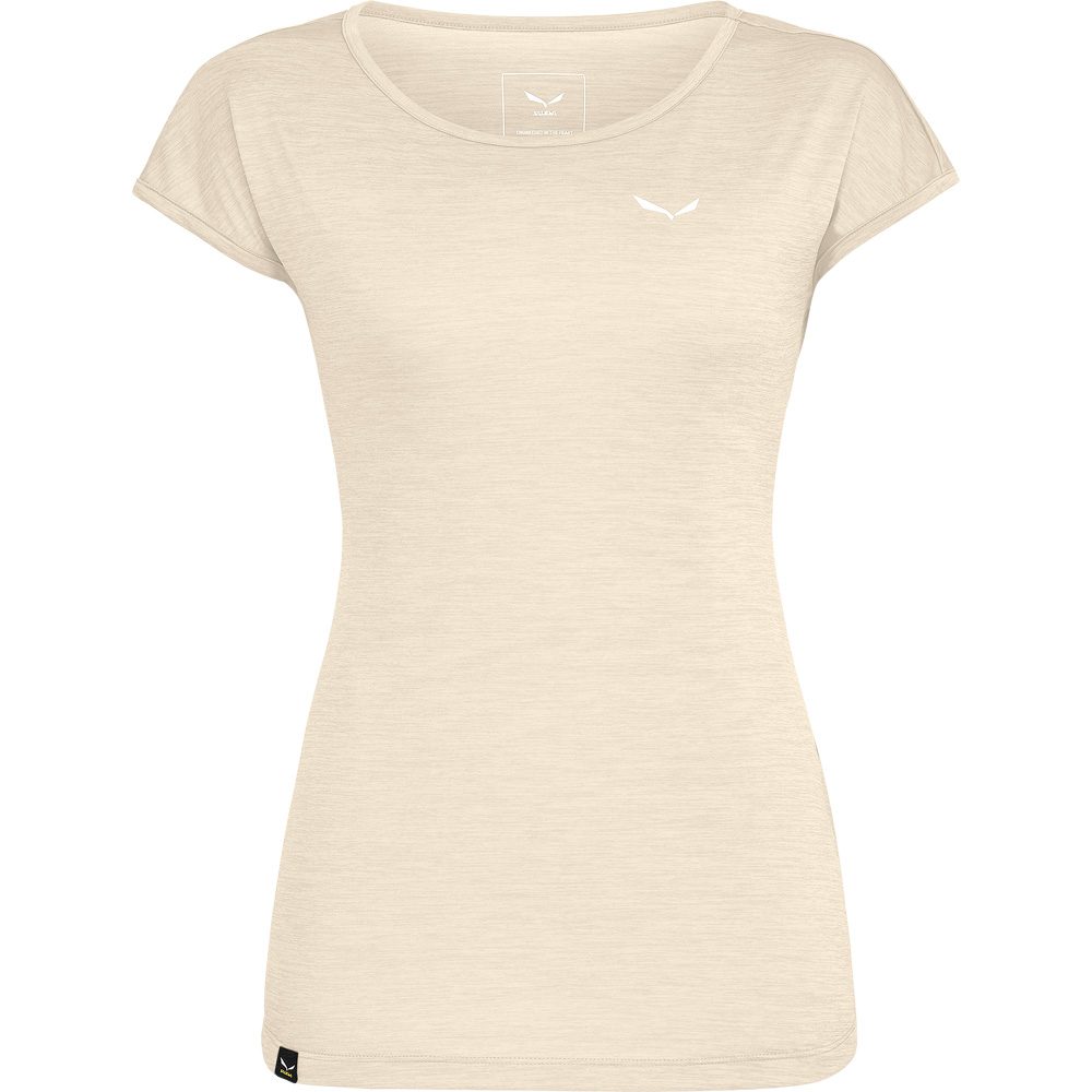 SALEWA Puez Melange Dry T-Shirt Damen oatmeal melange