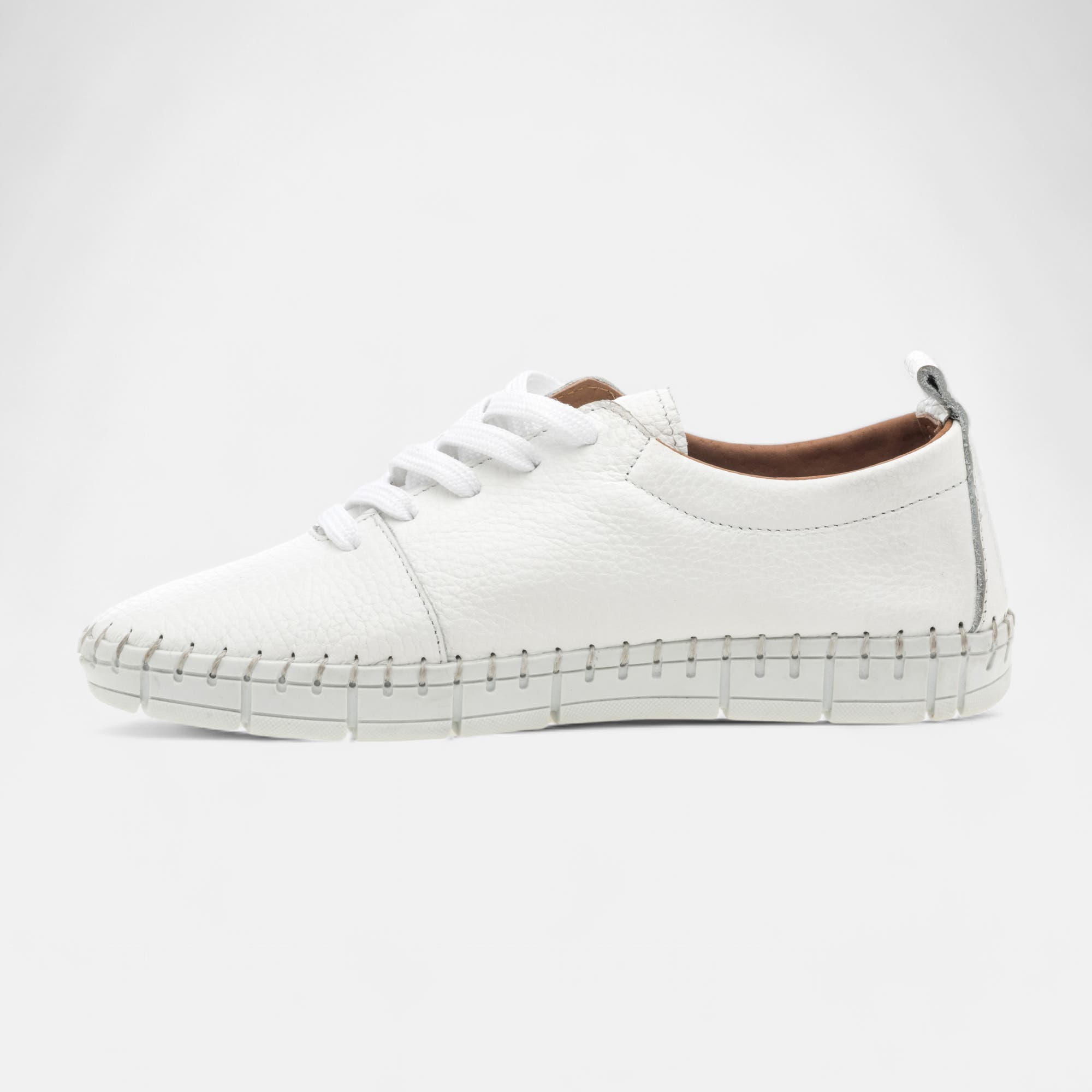 Baskets basses Femme en cuir blanc