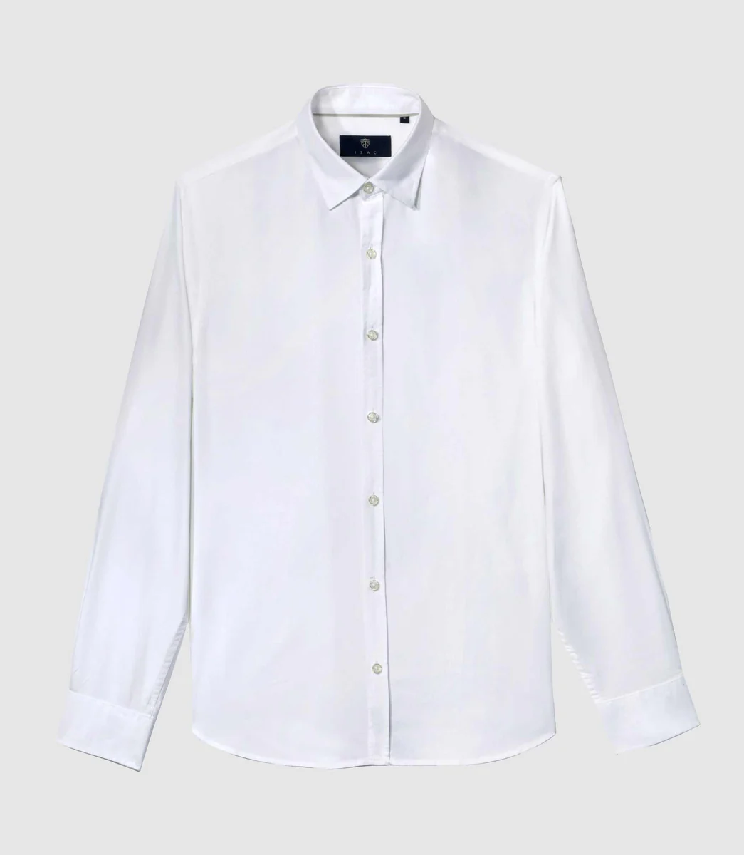 Chemise casual en coton blanche