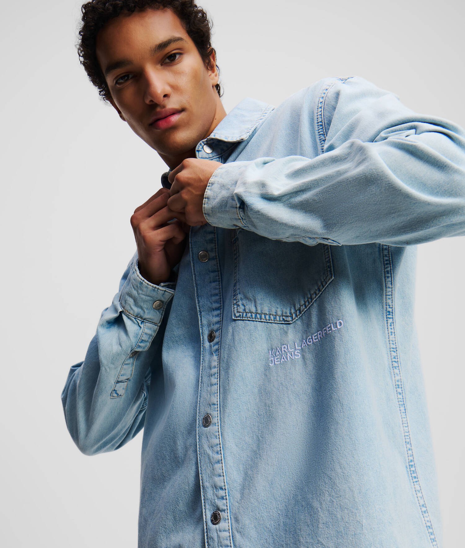 SURCHEMISE EN JEAN - Bleu Clair