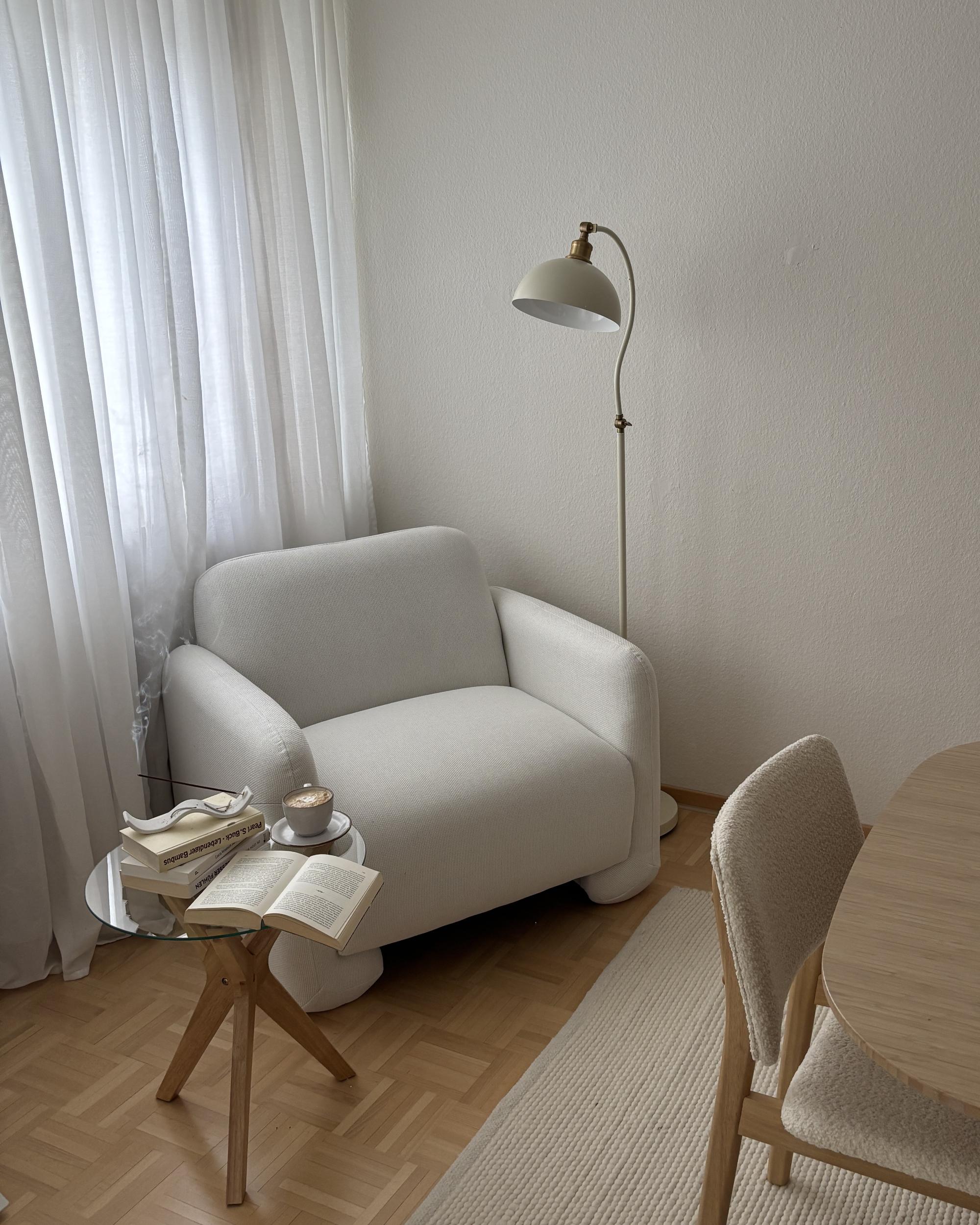 Fauteuil SALAND Stof Wit
