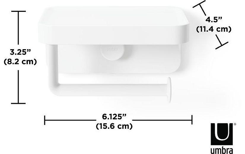 Toilettenpapierhalter Flex Adhesive WeissWC-Papier Halter