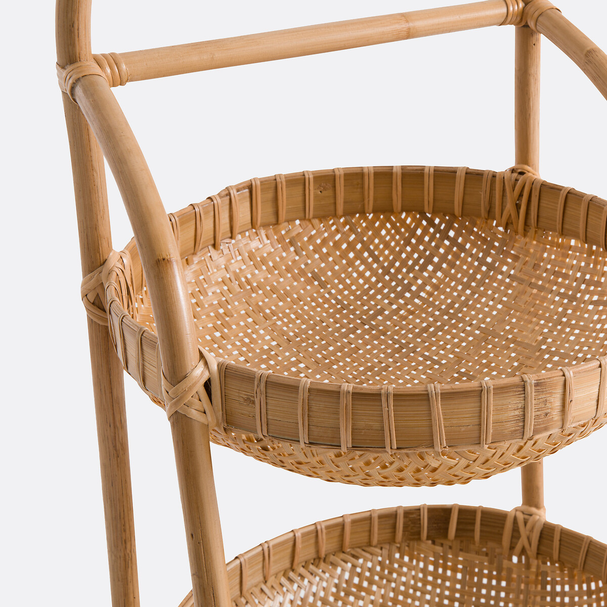 LA REDOUTE INTERIEURS<br>Etagère 2 cestos grandes em rattan e bambu, Jyska