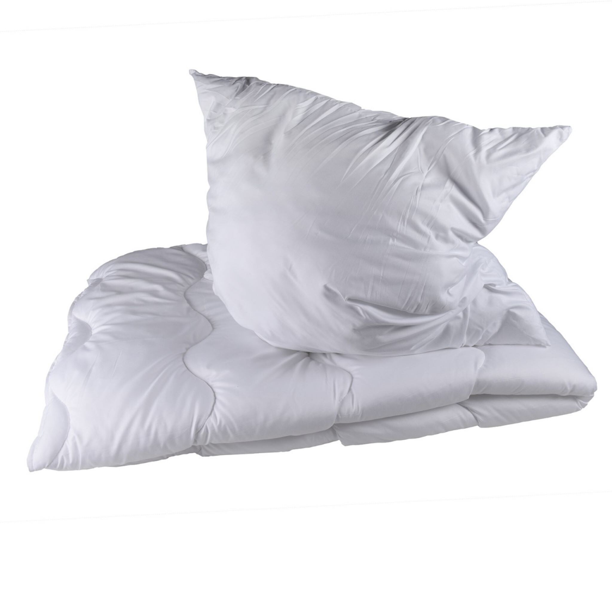 Premium Bettenset Mikrofaser, 2-teilig – Steppbettdecke200x200 cm Kopfkissen 80x80 cm