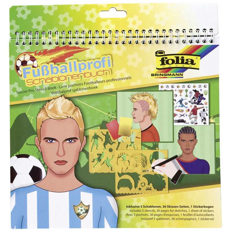 Folia Schablonenbuch, Fussballprofi