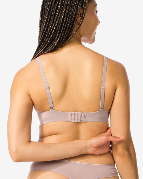 soutien-gorge préformé sans armatures recyclé/micro beige